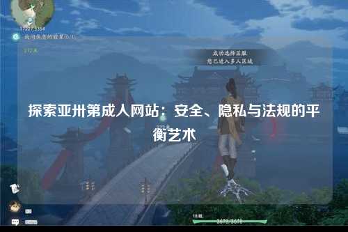 探索亚卅第成人网站：安全、隐私与法规的平衡艺术